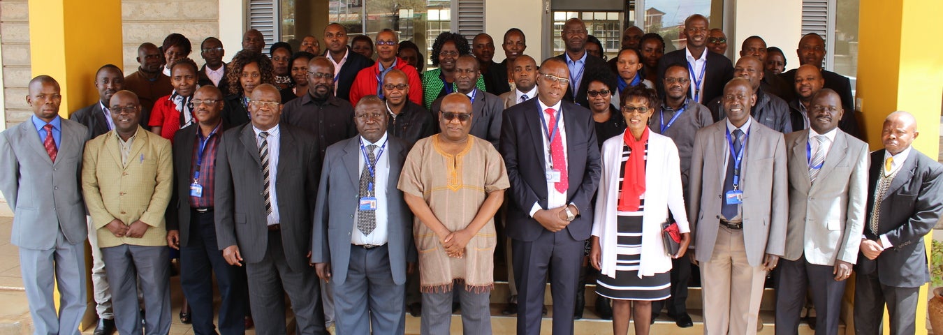 Dr. Kepher Makambi with fellow participants at the Seminar on Statistics.