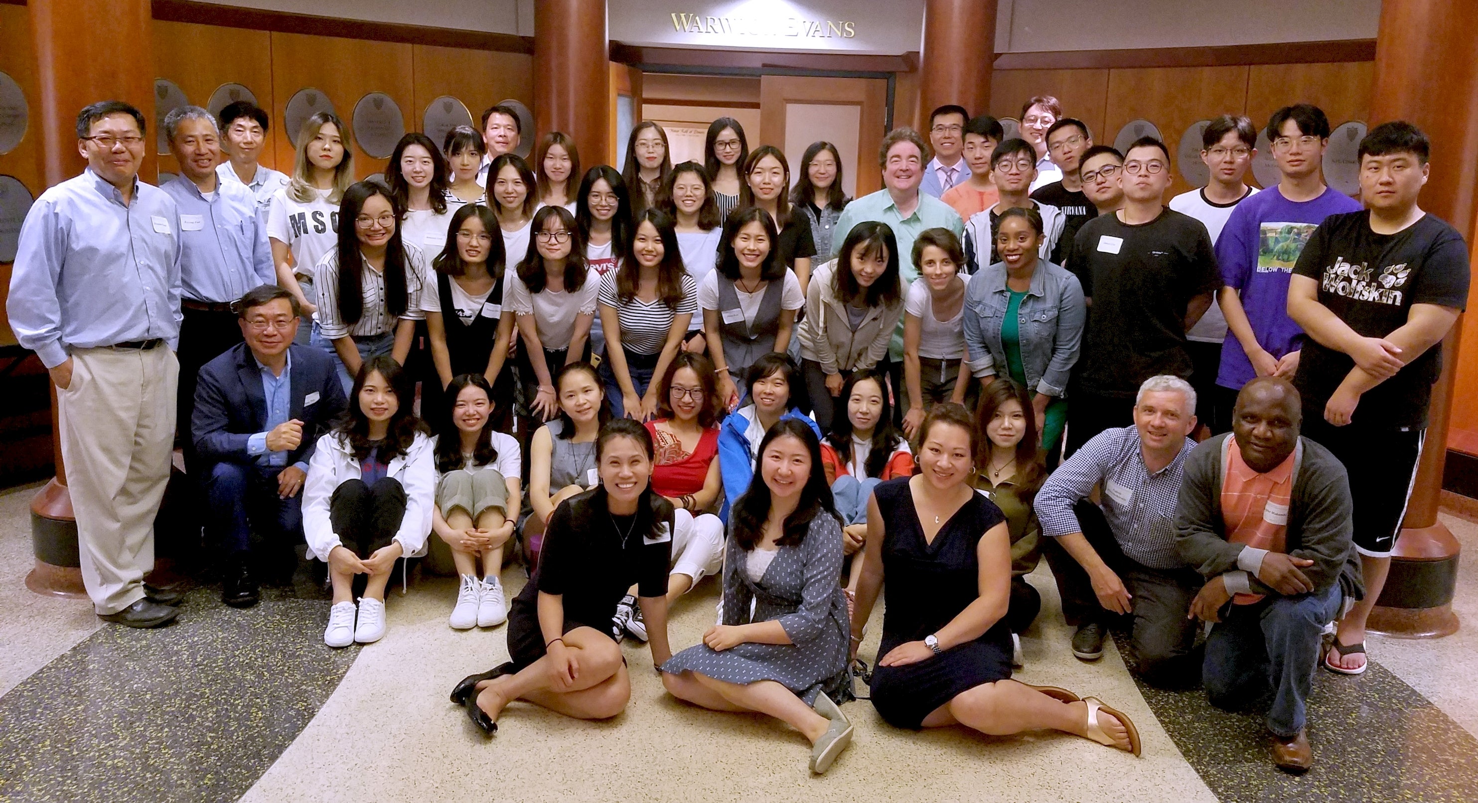 Incoming MS & Ph.D. students, faculty and staff at 2018 Department Orientation.